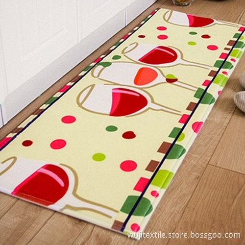 SGS Anti-Slip Velvet Area Rug with Colorful Printing (WJ-CR601)
